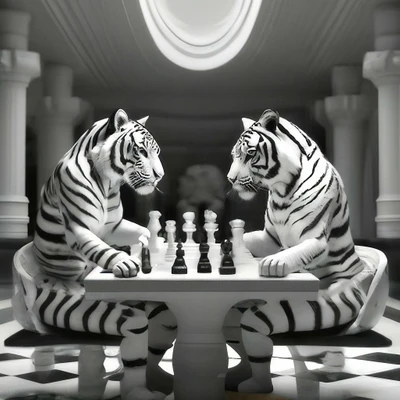 Обложка трека Чёрно-белые тигры